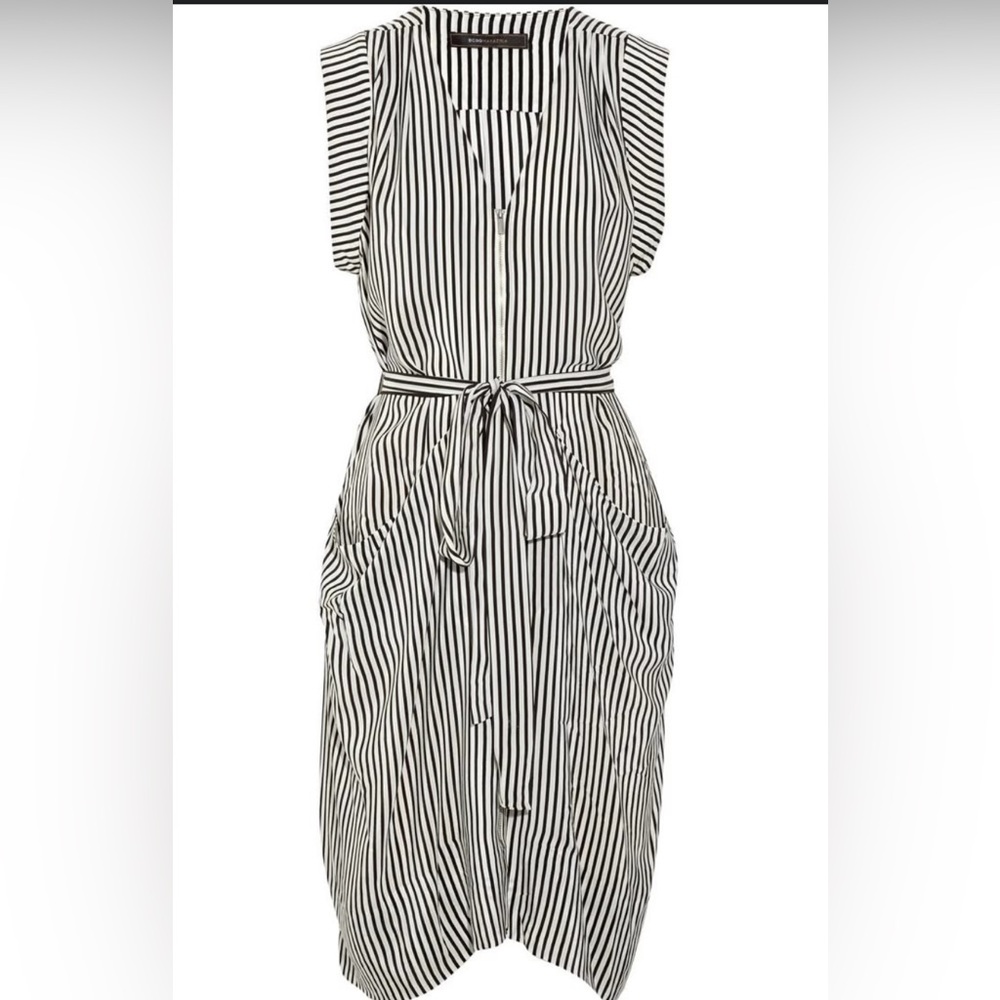 BCBG Max Azria Black & White Mini Dress (XS)